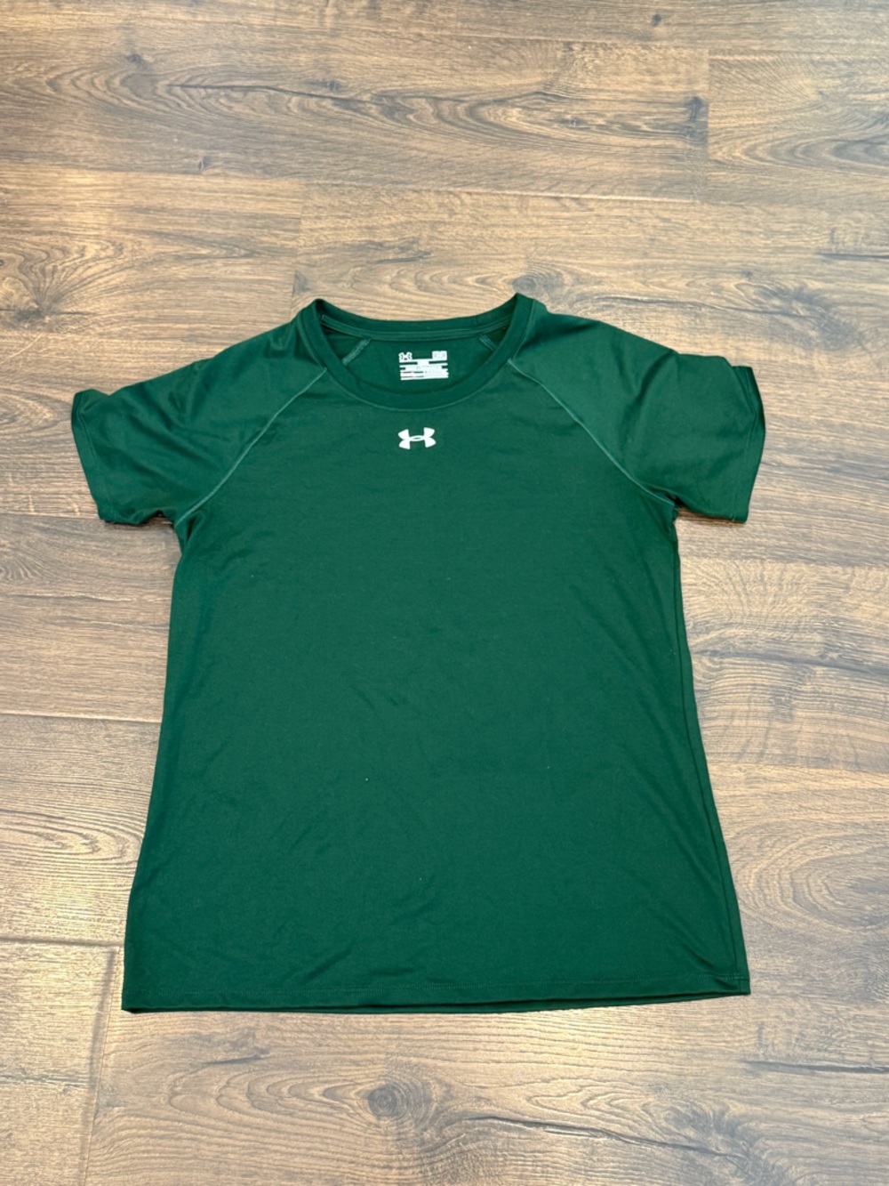 Under Armour HeatGear Green Short Sleeve Athletic Tee Women’s Size M